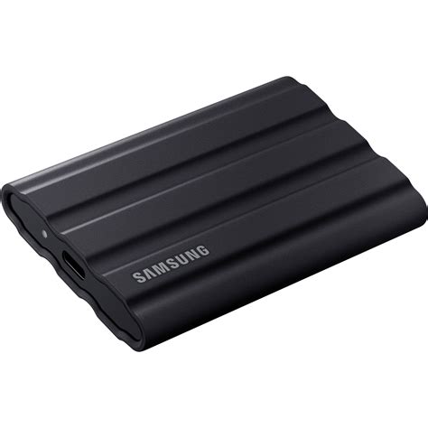 Samsung MU-PE2T0S T7  Shield Portable SSD 2 TB; Transfer speed up to 1050 MB/s; 
USB 3.2 (Gen2, 10Gbps) backwards compatible, AES 256-bit hardware encryption - Black